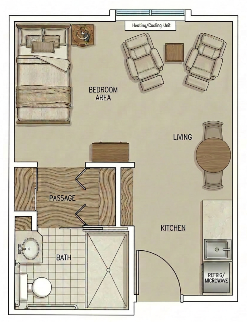 Studio floor plan